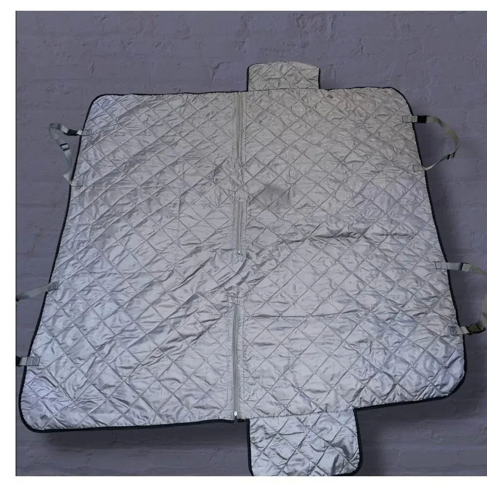 Top Paw Hammock Car Seat Cover Gray Quilted Pet Dog Travel Protector Bench Rear